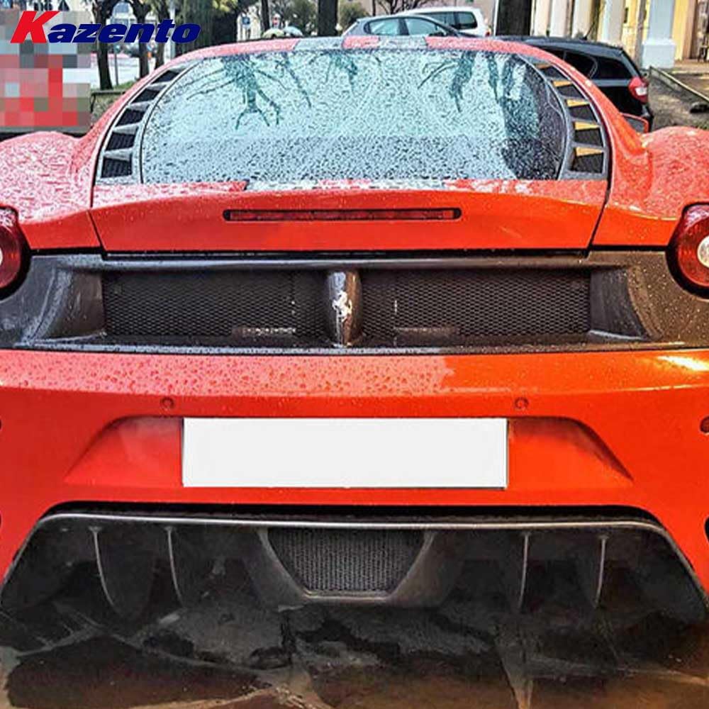 For Ferrari 430 Scuderia Style Rear Bumper Under Diffuser Carbon Fiber Kazento Carbon Parts 车身侧板 F430-DIF-SCU-CF