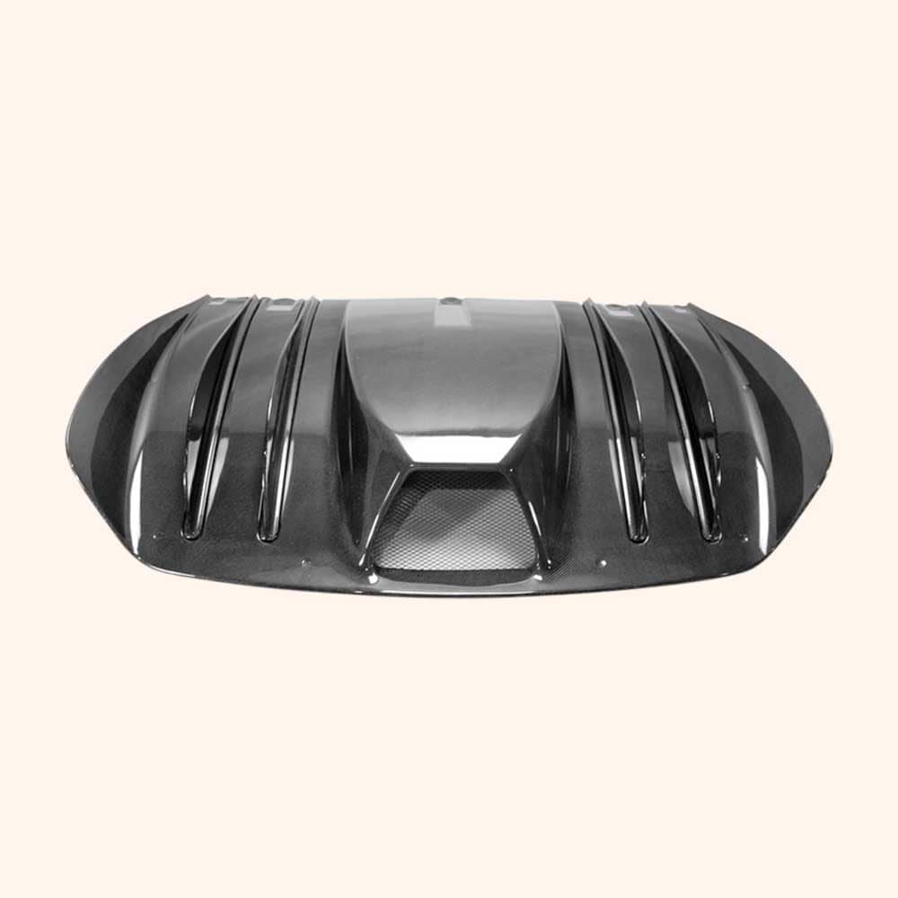 For Ferrari 430 Scuderia Style Rear Bumper Under Diffuser Carbon Fiber Kazento Carbon Parts 车身侧板 F430-DIF-SCU-CF