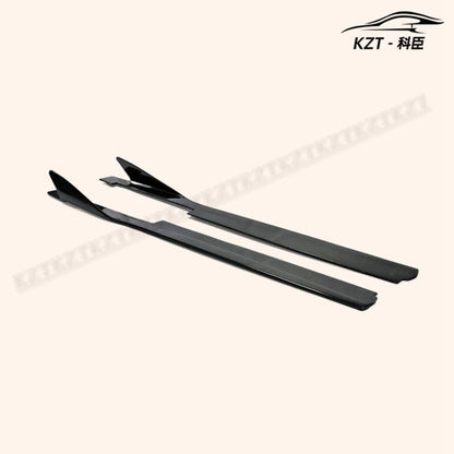 For Ferrari 458 Ap Style Side Skirt Extension Rocker Panels Side Part Carbon Fiber Body Kit Replacement Kazento Carbon Parts 车身侧板 458-SSX-AP-CF