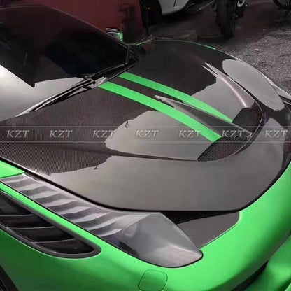 For Ferrari 458 Italia Carbon Fiber SP Style Hood Bonnet Kazento Carbon Parts 车身侧板 458-HOOD-SP-CF