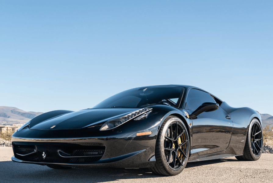 For Ferrari 458 Italia KZ Style Side Skirts Extensions 2009-2015