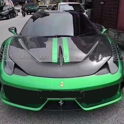 For Ferrari 458 Italia Partial Carbon Fiber SP Style Front Bumper Body Kits
