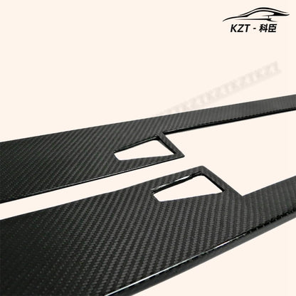 For Ferrari 458 Italia Side Skirt Extension Rocker Panels Side Part Carbon Fiber Body Kit Replacement Kazento Carbon Parts 车身侧板 458-SSX-CF