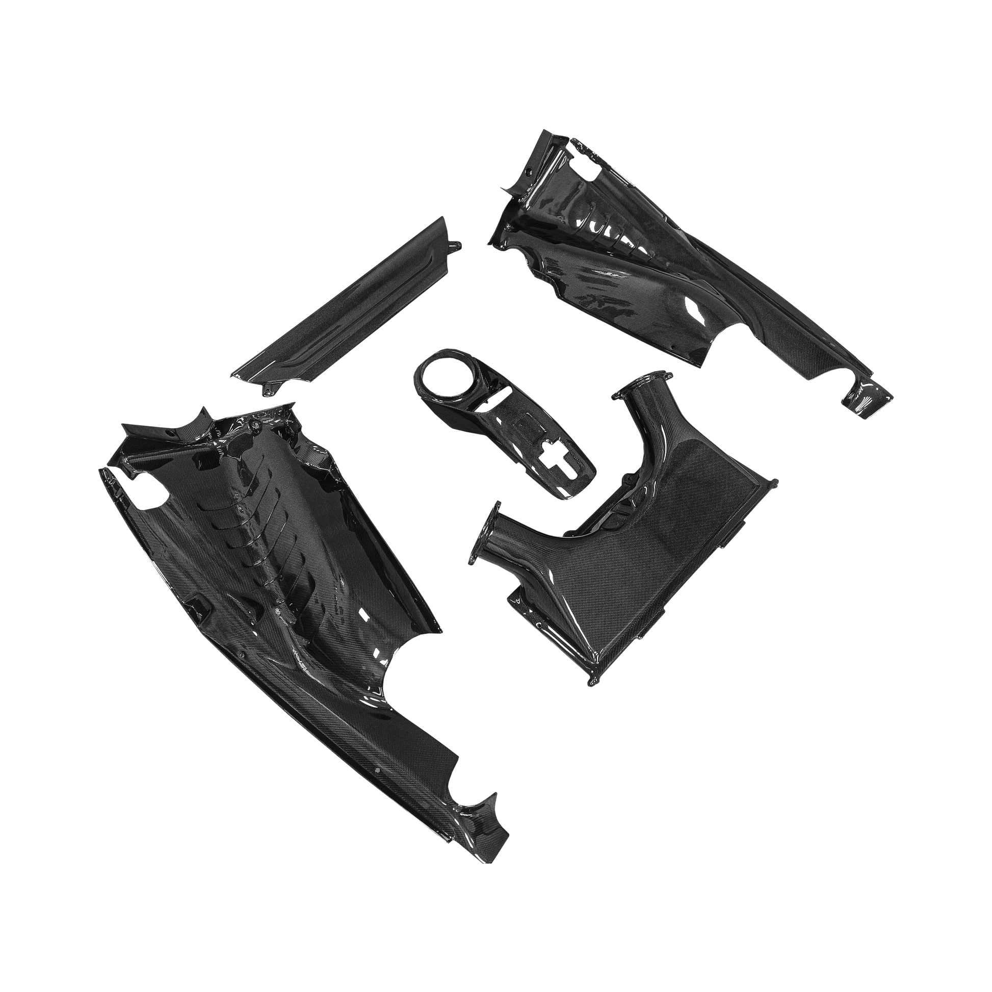 For Ferrari 488 GTB Spider Pista 2015-19 Dry Carbon Engine Bay Panel Compartment