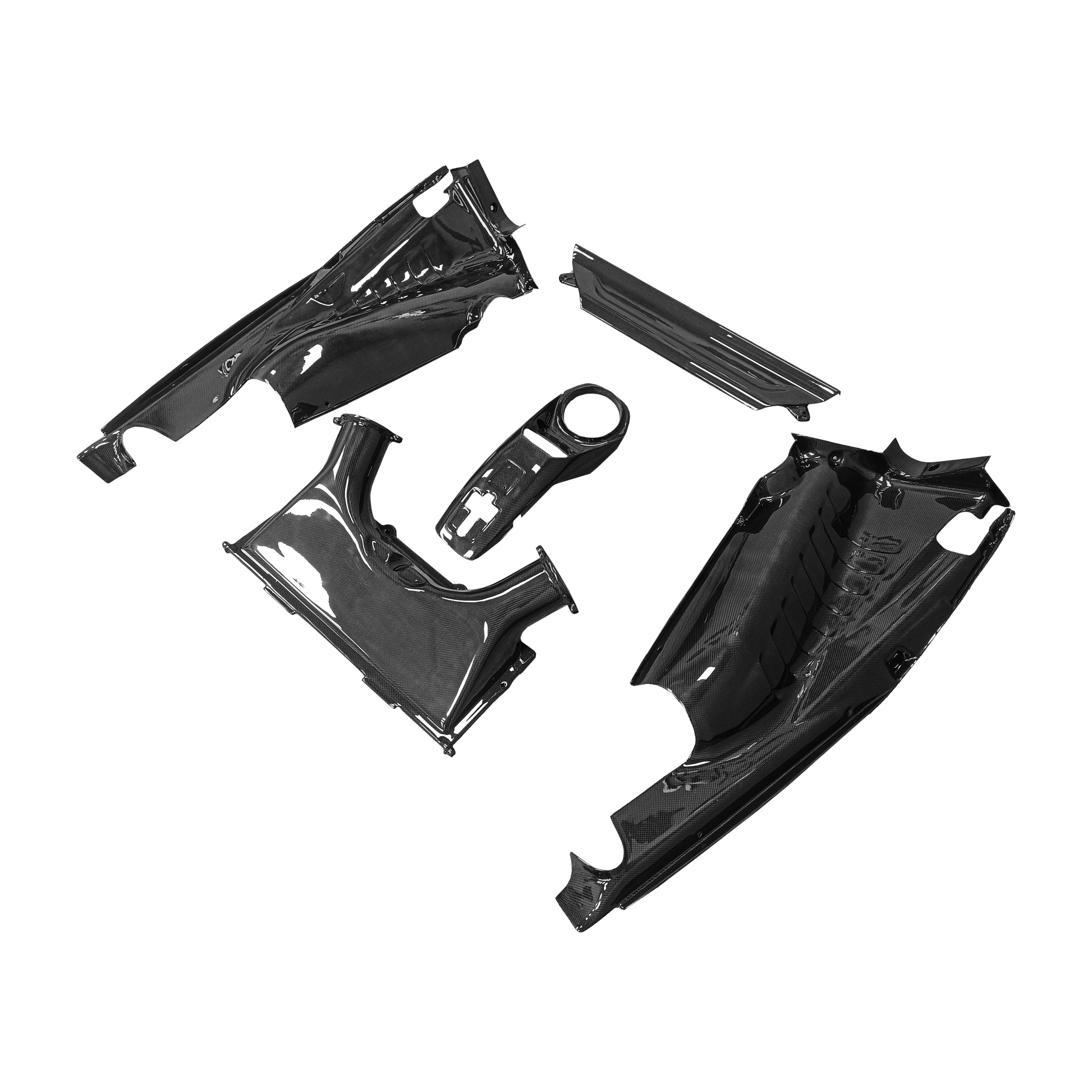 For Ferrari 488 GTB Spider Pista 2015-19 Dry Carbon Engine Bay Panel Compartment