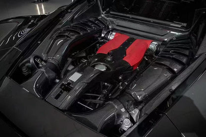 For Ferrari 488 GTB Spider Pista 2015-19 Dry Carbon Engine Bay Panel Compartment