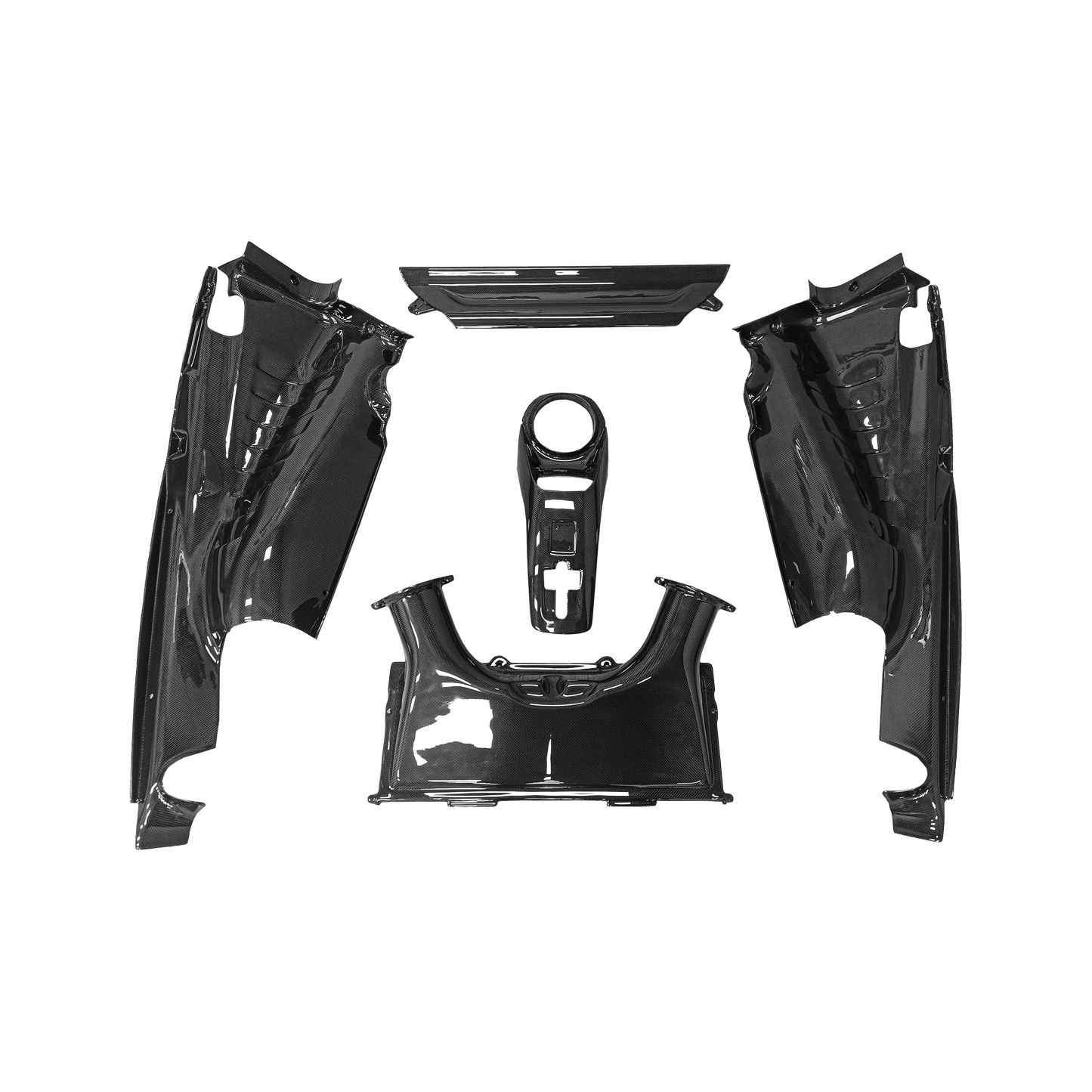 For Ferrari 488 GTB Spider Pista 2015-19 Dry Carbon Engine Bay Panel Compartment