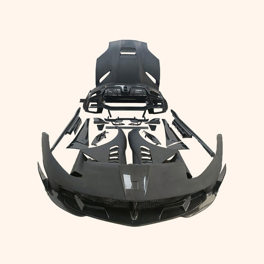 For Ferrari 812 Superfast MSR Style Body Kits 25pcs Carbon FRP FB/RB/HD/SS/FF Kazento Carbon Parts 车身侧板 812-BODY-MSR-PCF