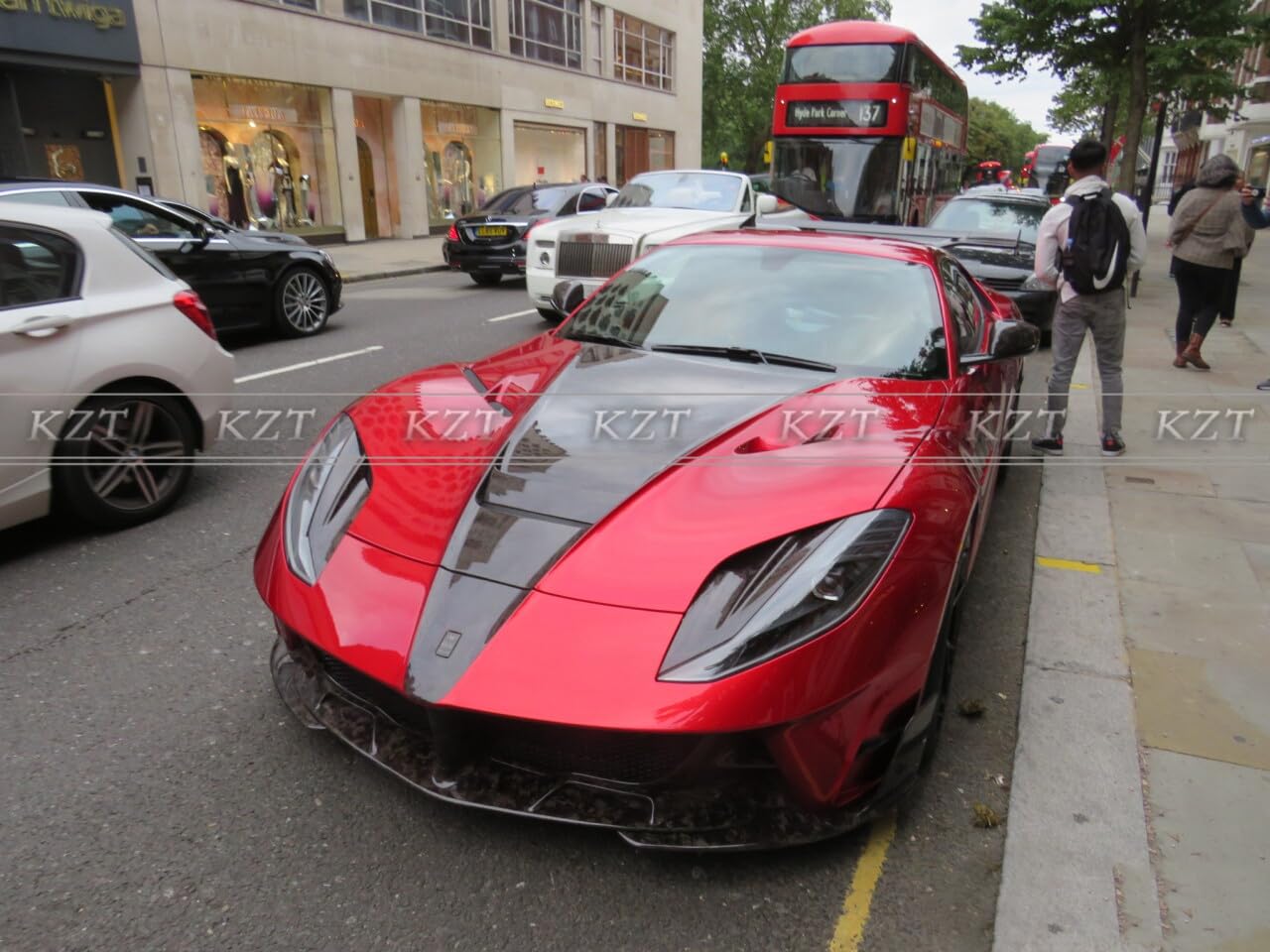 For Ferrari 812 Superfast MSR Style Body Kits 25pcs Carbon FRP FB/RB/HD/SS/FF