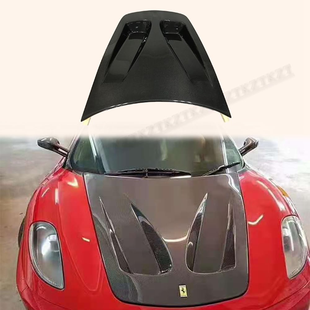 For Ferrari F430 VS Style Vented Hood Bonnet Carbon Fiber