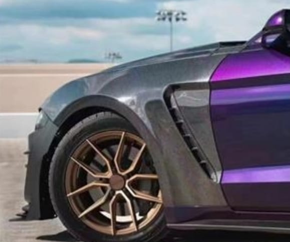 For Ford Mustang 2 Door GT350 Style Front Vented Fender 2015-2017