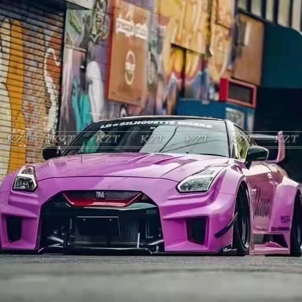 For GTR R35 2017 + LB3 Style For Nissan Body Kits 19pcs Carbon FRP FB/RB/HD/SS/FF/RF Kazento Carbon Parts 车身侧板 R35-BODY-LB3-PCF