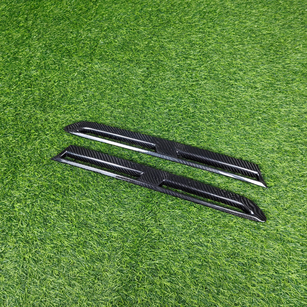 For GTR R35 Dry Carbon Front Bumper Side Fender Vents Cover 2008-2016