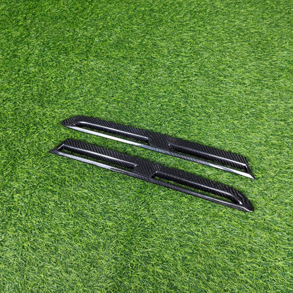 For GTR R35 Dry Carbon Front Bumper Side Fender Vents Cover 2008-2016