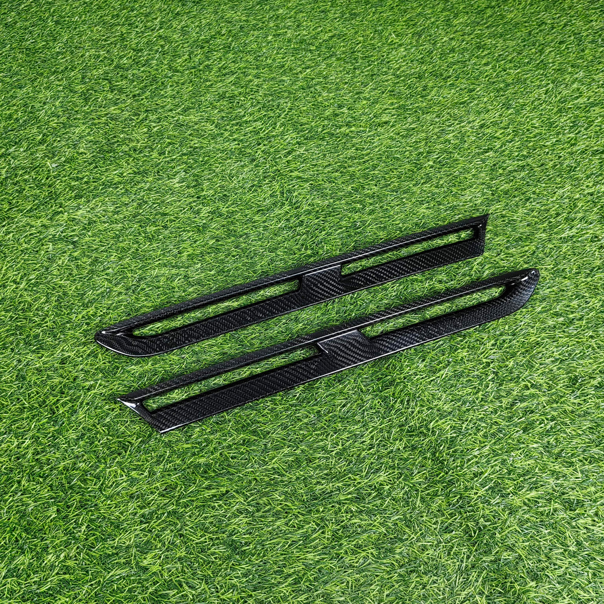 For GTR R35 Dry Carbon Front Bumper Side Fender Vents Cover 2008-2016