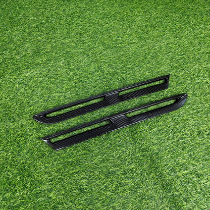 For GTR R35 Dry Carbon Front Bumper Side Fender Vents Cover 2008-2016
