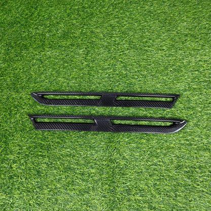 For GTR R35 Dry Carbon Front Bumper Side Fender Vents Cover 2008-2016