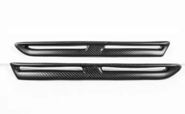 For GTR R35 Dry Carbon Front Bumper Side Fender Vents Cover 2008-2016
