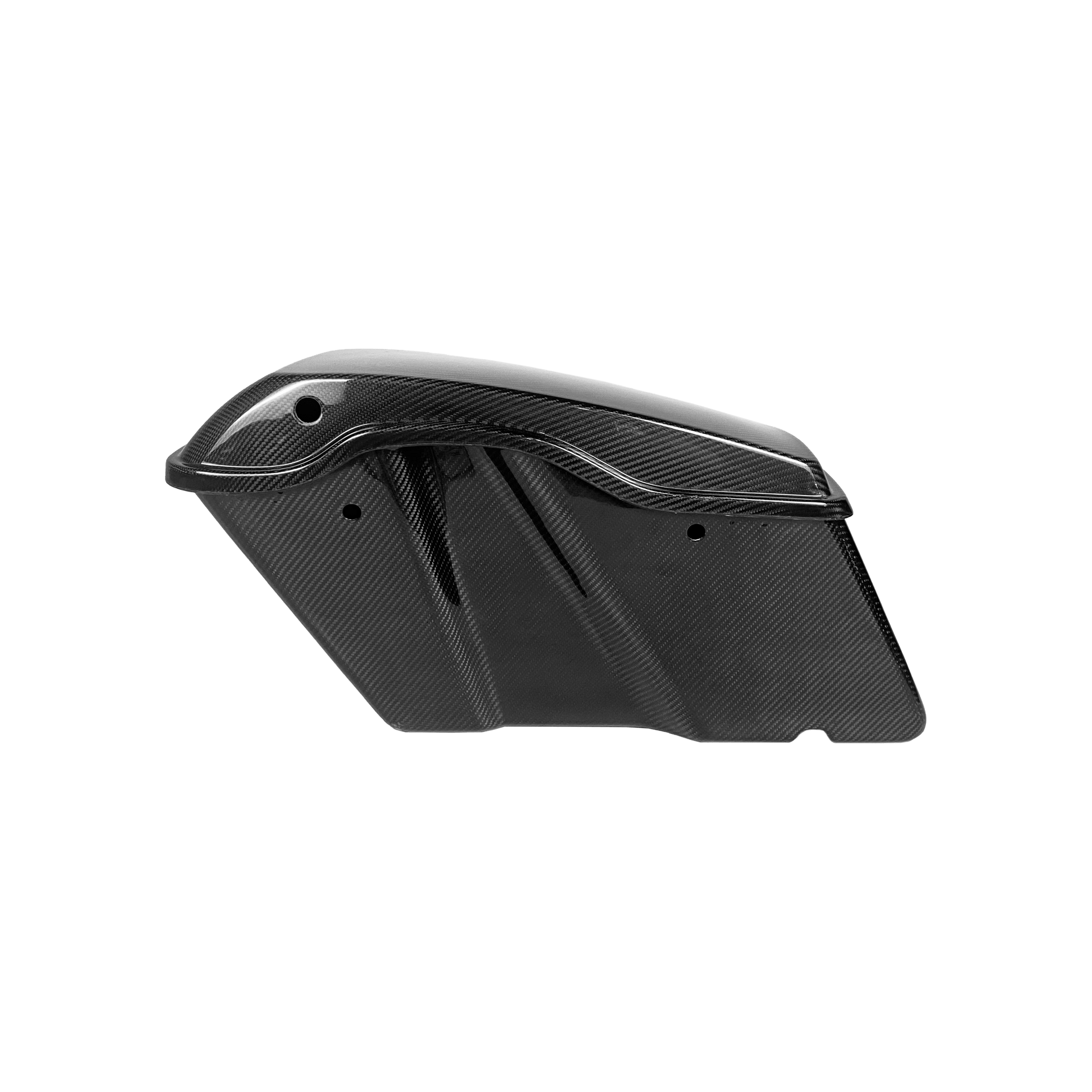For Harley Davidson Touring 09-23 Dry Carbon Stand Full Saddlebags Lids 4pcs Kazento Carbon Parts Dry Carbon Fiber HARLEY-SADDLE-SD-DCF