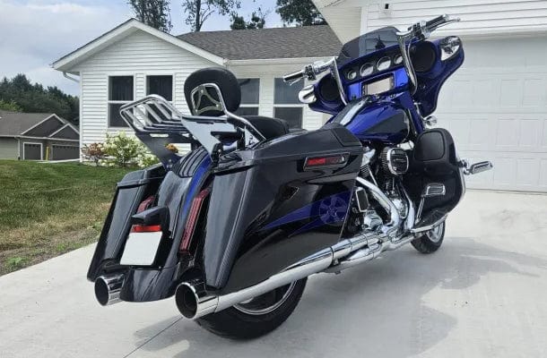For Harley Davidson Touring CVO Street Road Glide 17-23 Dry Carbon Rear Fender Kazento Carbon Parts Dry Carbon Fiber HARLEY-RF-CVO-DCF