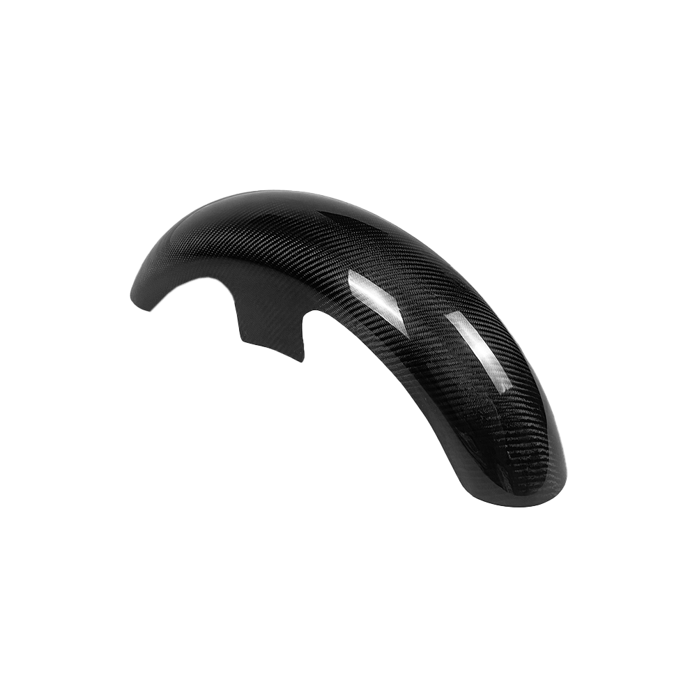 For Harley Davidson Touring Street Road Glide Dry Carbon LONG Style Front Fender Kazento Carbon Parts Dry Carbon Fiber HARLEY-FF-LO-DCF