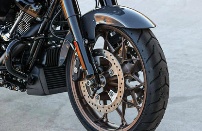 For Harley Davidson Touring Street Road Glide Dry Carbon Stand Front Fender Kazento Carbon Parts Dry Carbon Fiber HARLEY-FF-SD-DCF