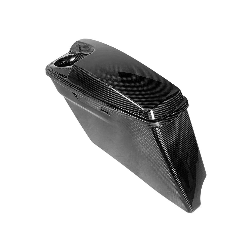 For Harley Touring CVO Street Road Glide 14-23 Dry Carbon Full Saddlebags 4pcs Kazento Carbon Parts Dry Carbon Fiber HARLEY-SADDLE-CVO-DCF
