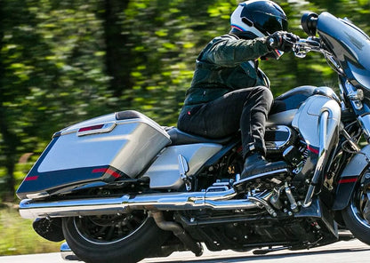 For Harley Touring CVO Street Road Glide 14-23 Dry Carbon Full Saddlebags 4pcs Kazento Carbon Parts Dry Carbon Fiber HARLEY-SADDLE-CVO-DCF