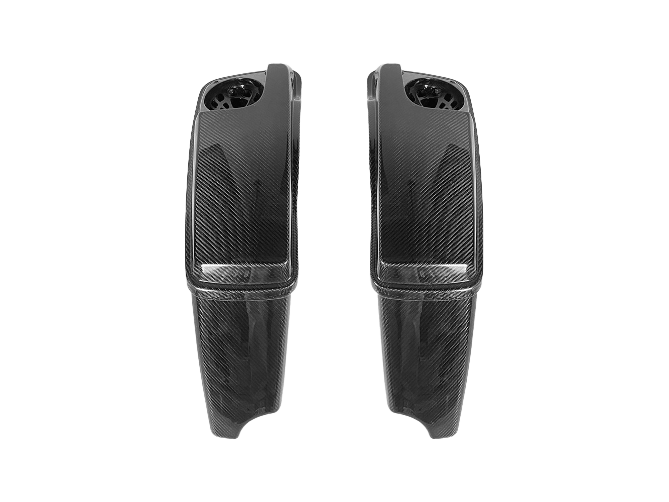For Harley Touring CVO Street Road Glide 14-23 Dry Carbon Full Saddlebags 4pcs Kazento Carbon Parts Dry Carbon Fiber HARLEY-SADDLE-CVO-DCF