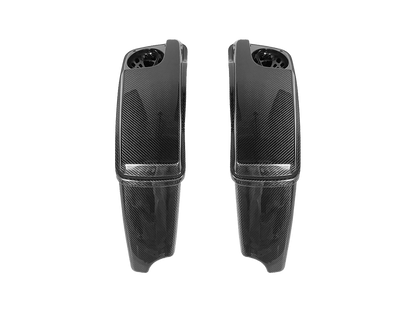For Harley Touring CVO Street Road Glide 14-23 Dry Carbon Full Saddlebags 4pcs Kazento Carbon Parts Dry Carbon Fiber HARLEY-SADDLE-CVO-DCF