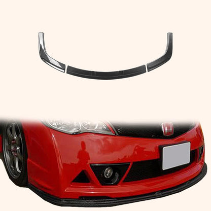 For Honda 06-11 Fd2 Civic Mug Rr Under Lip (3Pcs) Chin Splitter Spoiler Carbon Fiber Body Kits