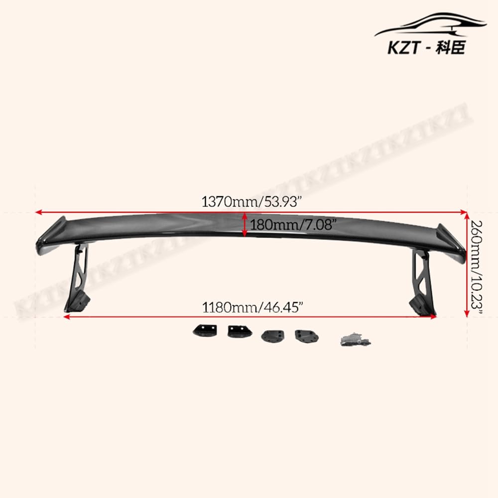 For Honda 15-17 Civic Type R Fk2 M Type Rear Gt Spoiler (5 Door Hatch) Carbon Fiber Car Body Parts Kits Kazento Carbon Parts 车身侧板 FK2-RS-M&-CF