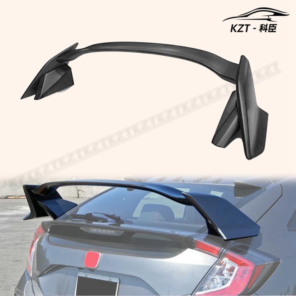 For Honda 17 Onwards Civic Fk7 Hatchback Tr Style Rear Spoiler (5 Door Hatch Only) ABS Car Body Parts Kits Kazento Carbon Parts 车身侧板 FK7-RS-OE-ABS