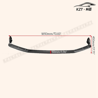 For Honda 17 Onwards Civic Type R Fk8 M Type Front Bumper Lip Chin Splitter Spoiler Abs Body Kits Kazento Carbon Parts 车身侧板 FK8-FL-M-ABS