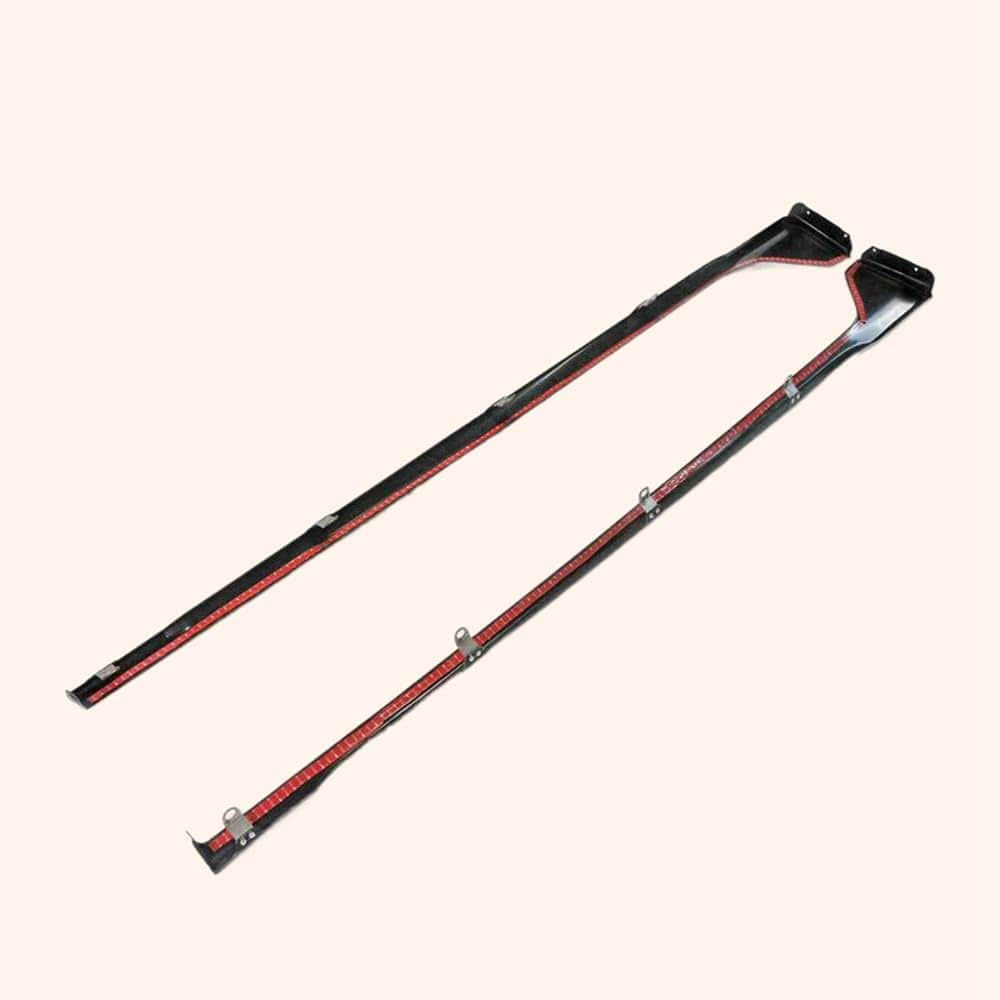 For Honda 17 Onwards Civic Type R Fk8 M Type Side Garnish 2Pcs Rocker Panels Side Part Abs Body Kit Replacement Kazento Carbon Parts 车身侧板 FK8-SS-M-ABS