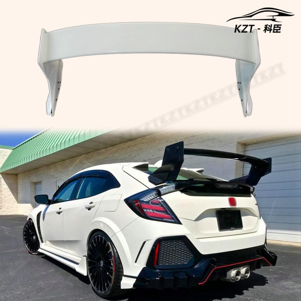 For Honda 17 Onwards Civic Type R Fk8 Type M Rear Spoiler Fiber Glass Universal Wing For Car Vehicle Body Parts Kits Kazento Carbon Parts 车身侧板 FK8-RS-M&-FRP