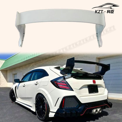 For Honda 17 Onwards Civic Type R Fk8 Type M Rear Spoiler Fiber Glass Universal Wing For Car Vehicle Body Parts Kits Kazento Carbon Parts 车身侧板 FK8-RS-M&-FRP