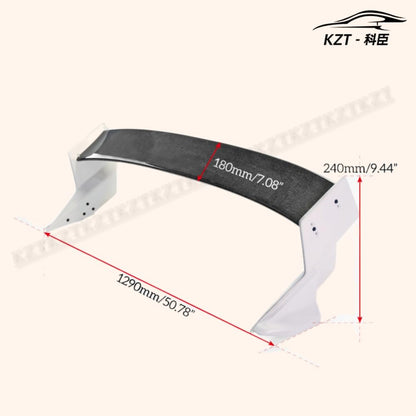For Honda 17 Onwards Civic Type R Fk8 Type M Rear Spoiler Partial Carbon Fiber(Blade+Caps) Car Body Parts Kits Kazento Carbon Parts 车身侧板 FK8-RS-M&-PCF1