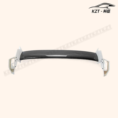 For Honda 17 Onwards Civic Type R Fk8 Type M Rear Spoiler Partial Carbon Fiber(Blade+Caps) Car Body Parts Kits Kazento Carbon Parts 车身侧板 FK8-RS-M&-PCF1