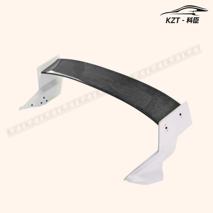 For Honda 17 Onwards Civic Type R Fk8 Type M Rear Spoiler Partial Carbon Fiber(Blade+Caps) Car Body Parts Kits Kazento Carbon Parts 车身侧板 FK8-RS-M&-PCF1