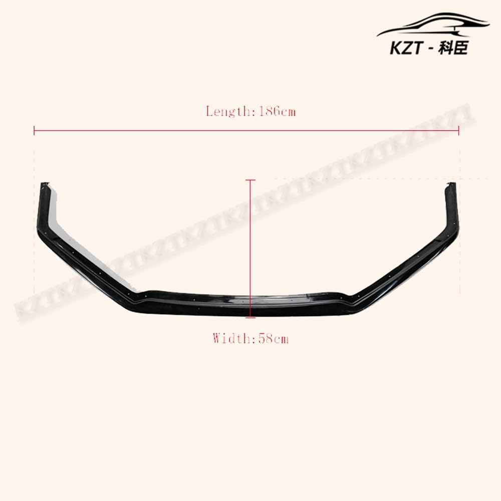 For Honda 17 Onwards Civic Type R Fk8 Vrsar1 Style Front Bumper Lip (5 Door Hatch) Chin Splitter Spoiler Fiber Glass Body Kits Kazento Carbon Parts 车身侧板 FK8-FL-VRS-FRP
