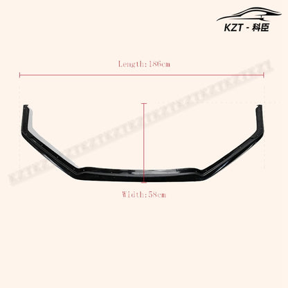 For Honda 17 Onwards Civic Type R Fk8 Vrsar1 Style Front Bumper Lip (5 Door Hatch) Chin Splitter Spoiler Fiber Glass Body Kits Kazento Carbon Parts 车身侧板 FK8-FL-VRS-FRP