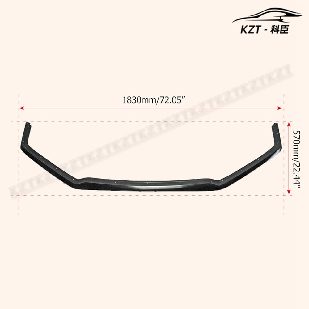 For Honda 17 Onwards Civic Type R Fk8 Vrsar1 Style Front Bumper Lip (5 Door Hatch) Chin Splitter Spoiler Fiber Glass Body Kits Kazento Carbon Parts 车身侧板 FK8-FL-VRS-FRP