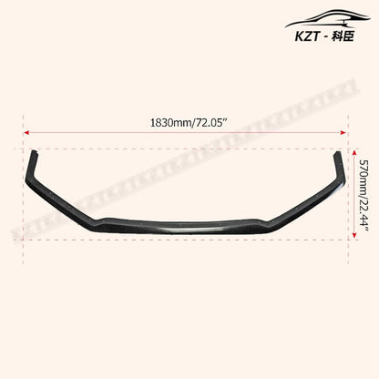 For Honda 17 Onwards Civic Type R Fk8 Vrsar1 Style Front Bumper Lip (5 Door Hatch) Chin Splitter Spoiler Fiber Glass Body Kits Kazento Carbon Parts 车身侧板 FK8-FL-VRS-FRP