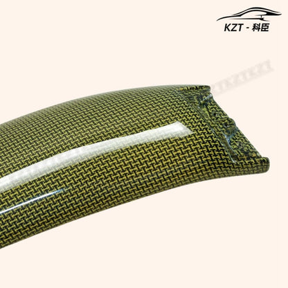 For Honda 17 Onwards Civic Type R Fk8 Vrsar1 Style Rear Wing Flap (5 Door Hatch) Yellow Kevlar Car Body Parts Kits Kazento Carbon Parts 车身侧板 FK8-RS-BLD-VRS-YK