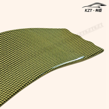 For Honda 17 Onwards Civic Type R Fk8 Vrsar1 Style Rear Wing Flap (5 Door Hatch) Yellow Kevlar Car Body Parts Kits Kazento Carbon Parts 车身侧板 FK8-RS-BLD-VRS-YK