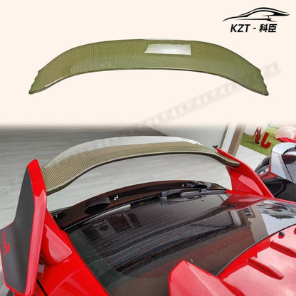 For Honda 17 Onwards Civic Type R Fk8 Vrsar1 Style Rear Wing Flap (5 Door Hatch) Yellow Kevlar Car Body Parts Kits Kazento Carbon Parts 车身侧板 FK8-RS-BLD-VRS-YK