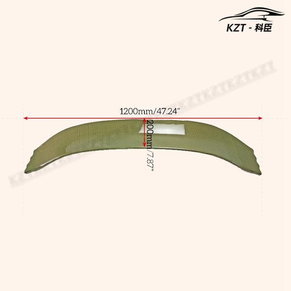 For Honda 17 Onwards Civic Type R Fk8 Vrsar1 Style Rear Wing Flap (5 Door Hatch) Yellow Kevlar Car Body Parts Kits