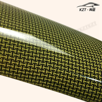 For Honda 17 Onwards Civic Type R Fk8 Vrsar1 Style Rear Wing Flap (5 Door Hatch) Yellow Kevlar Car Body Parts Kits