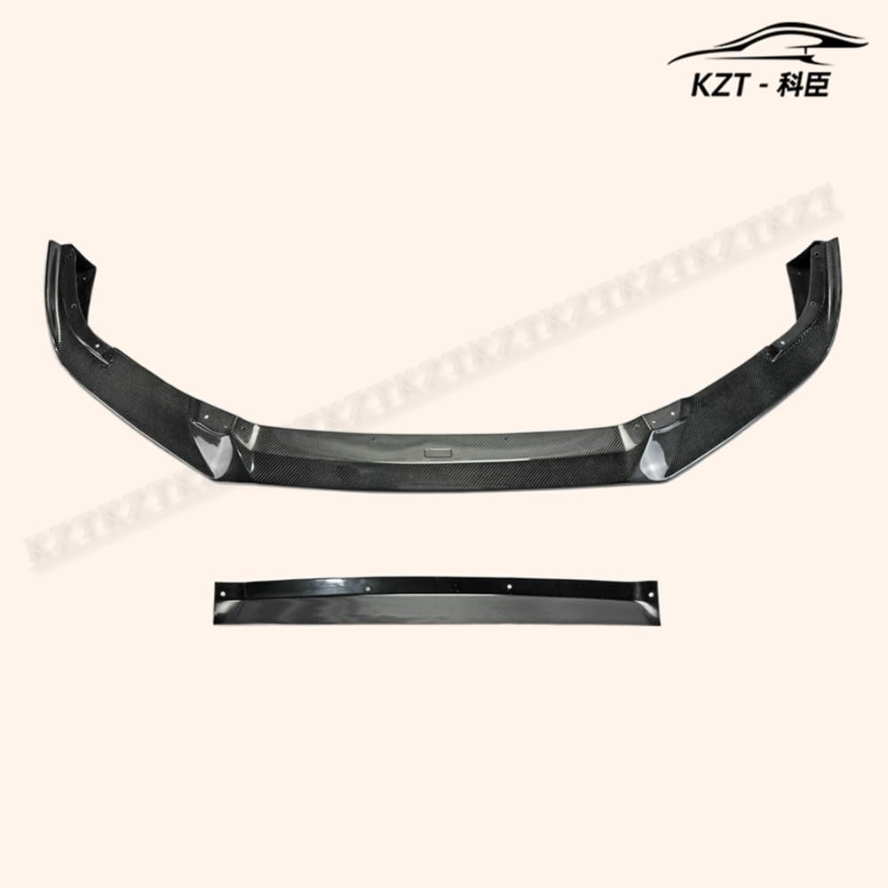 For Honda 17 Onwards Civic Type R Fk8 Vrsar2 Style Front Bumper Lip 2Pcs (With Ic Shroud) Chin Splitter Spoiler Carbon Fiber Body Kits Kazento Carbon Parts 车身侧板 FK8-FL-VRSA2-CF